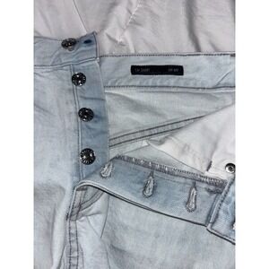 EDWIN CAI SHORT BUTTON FLY‎ CUT OFF WomenSize 25 DAYDREAM - LIGHT WASH MSRP $138